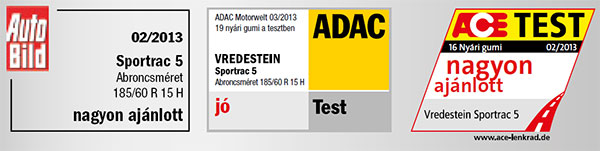 Vredestein Sportrac 5 teszteredmények